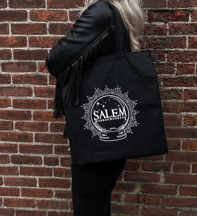 Salem crystal ball tote bag