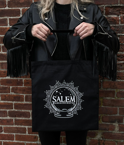 Salem crystal ball tote bag