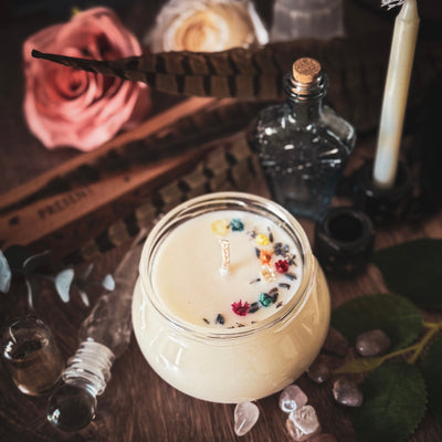 Spring Equinox glass cauldron