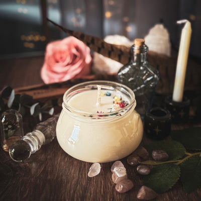 Spring Equinox glass cauldron