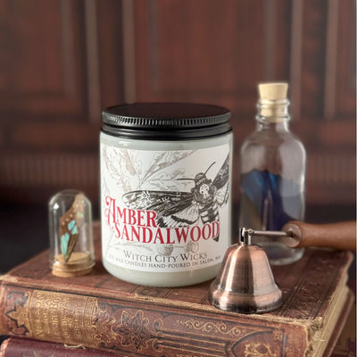 Amber and Sandalwood jar candle