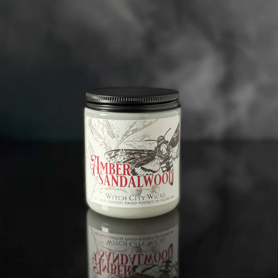 Amber and Sandalwood jar candle