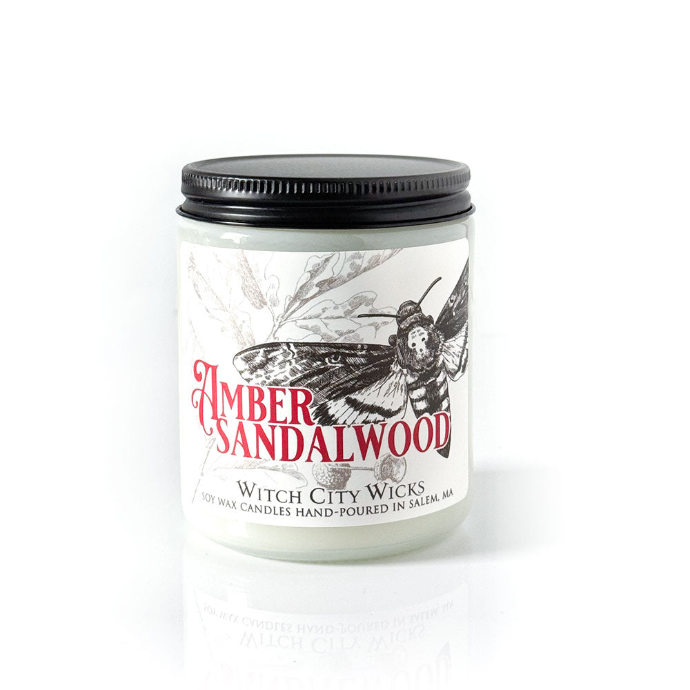 Amber and Sandalwood jar candle