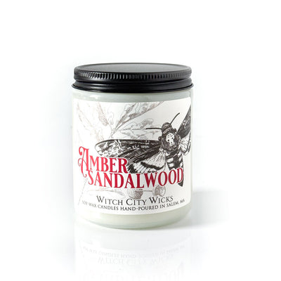 Amber and Sandalwood jar candle