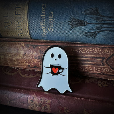 Ghost Tea enamel pin