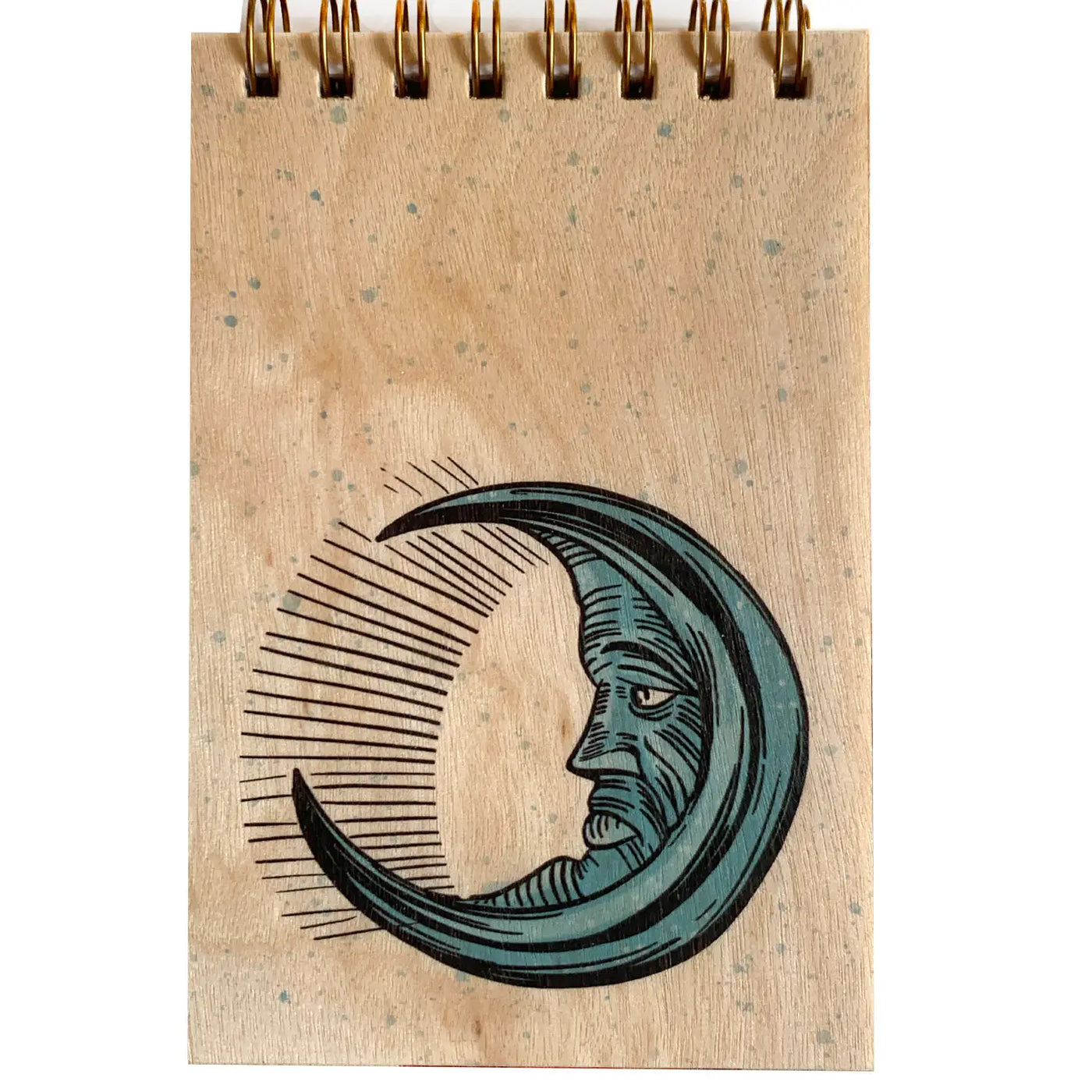 Wood Notepad- Moon