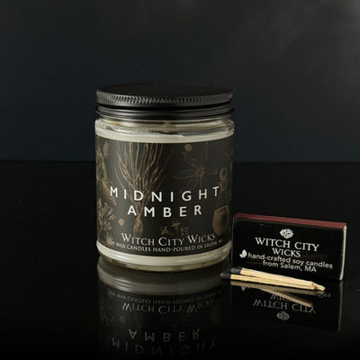 9oz Midnight Amber soy candle