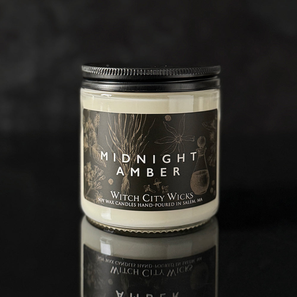 16oz Midnight Amber jar candle