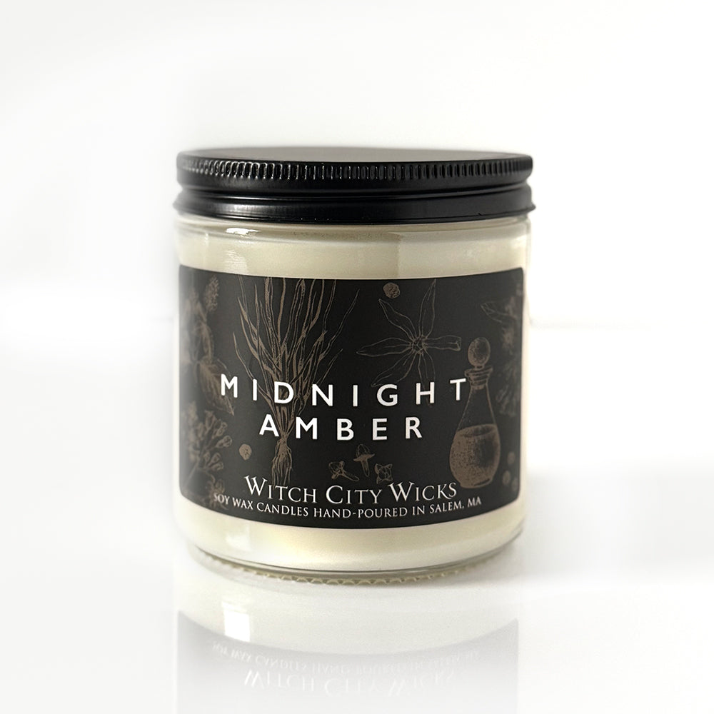 16oz Midnight Amber jar candle