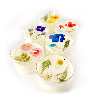 Flower mini tumbler candle