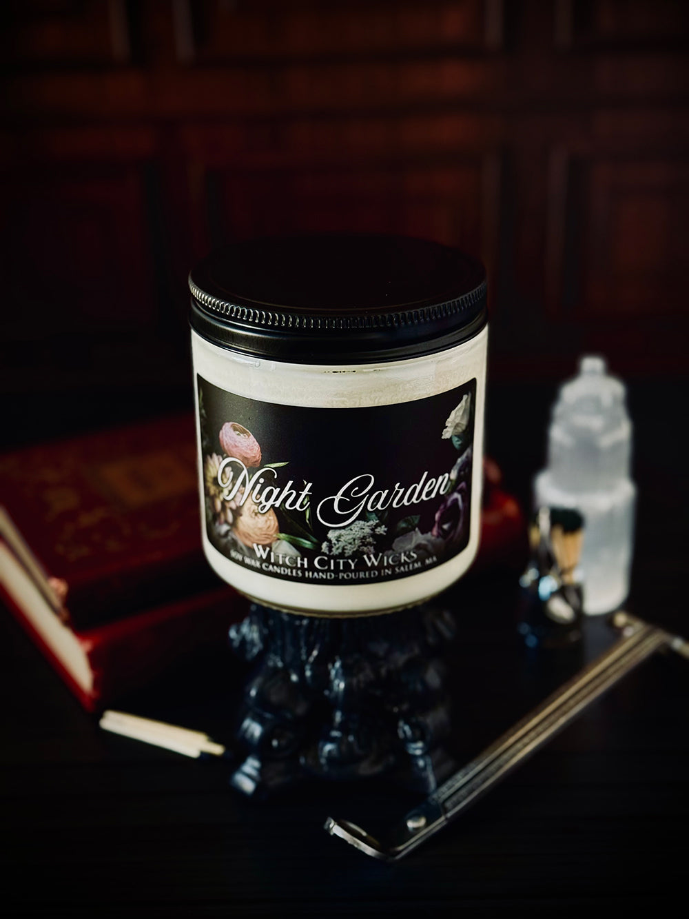 16oz Night Garden jar candle