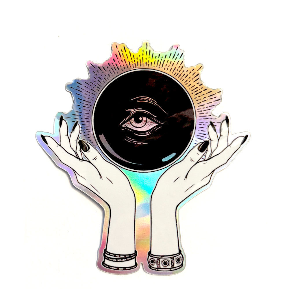 Oracle Name Sticker Oracle holographic sticker – Witch City Wicks