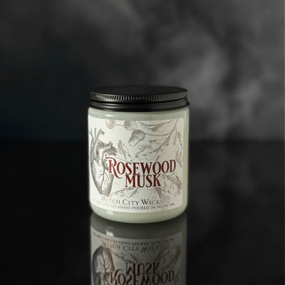 Rosewood Musk jar candle