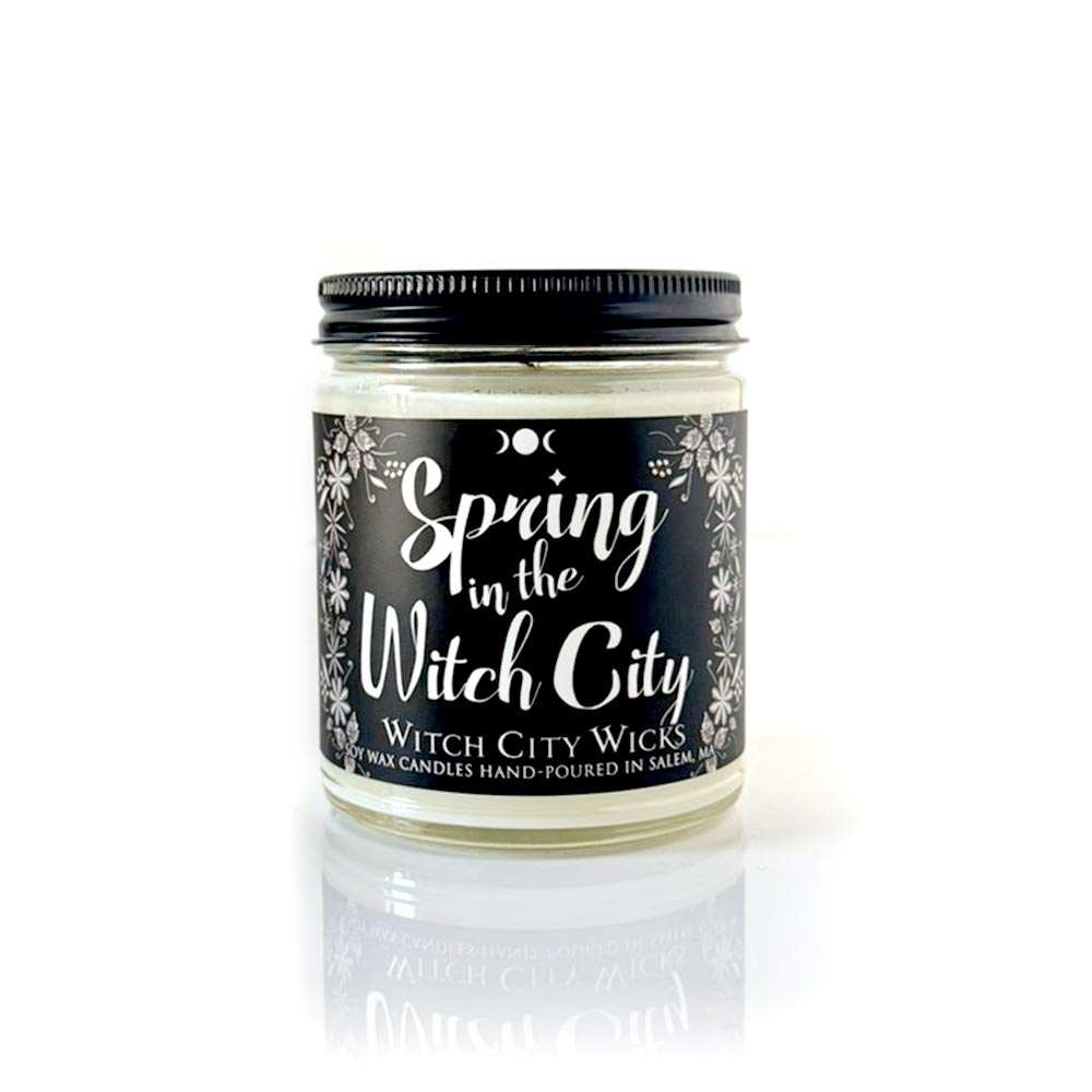 Spring in the Witch City candle