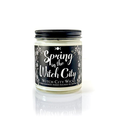 Spring in the Witch City candle