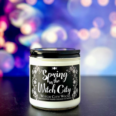 Spring in the Witch City candle