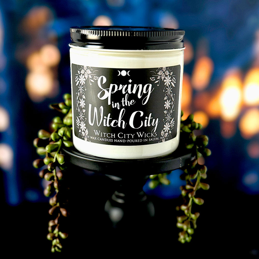 Spring in the Witch City candle