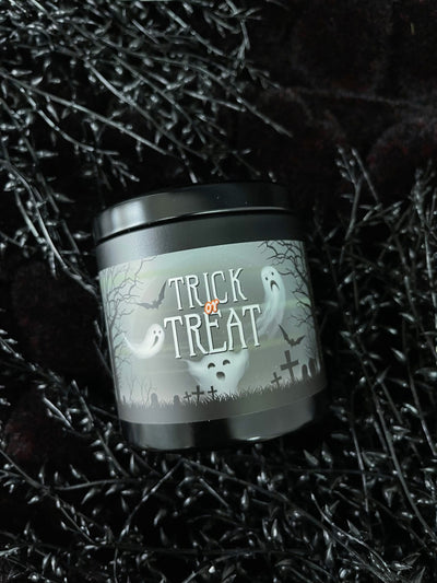 Trick or Treat black tin