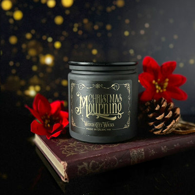 Christmas Mourning jar candle