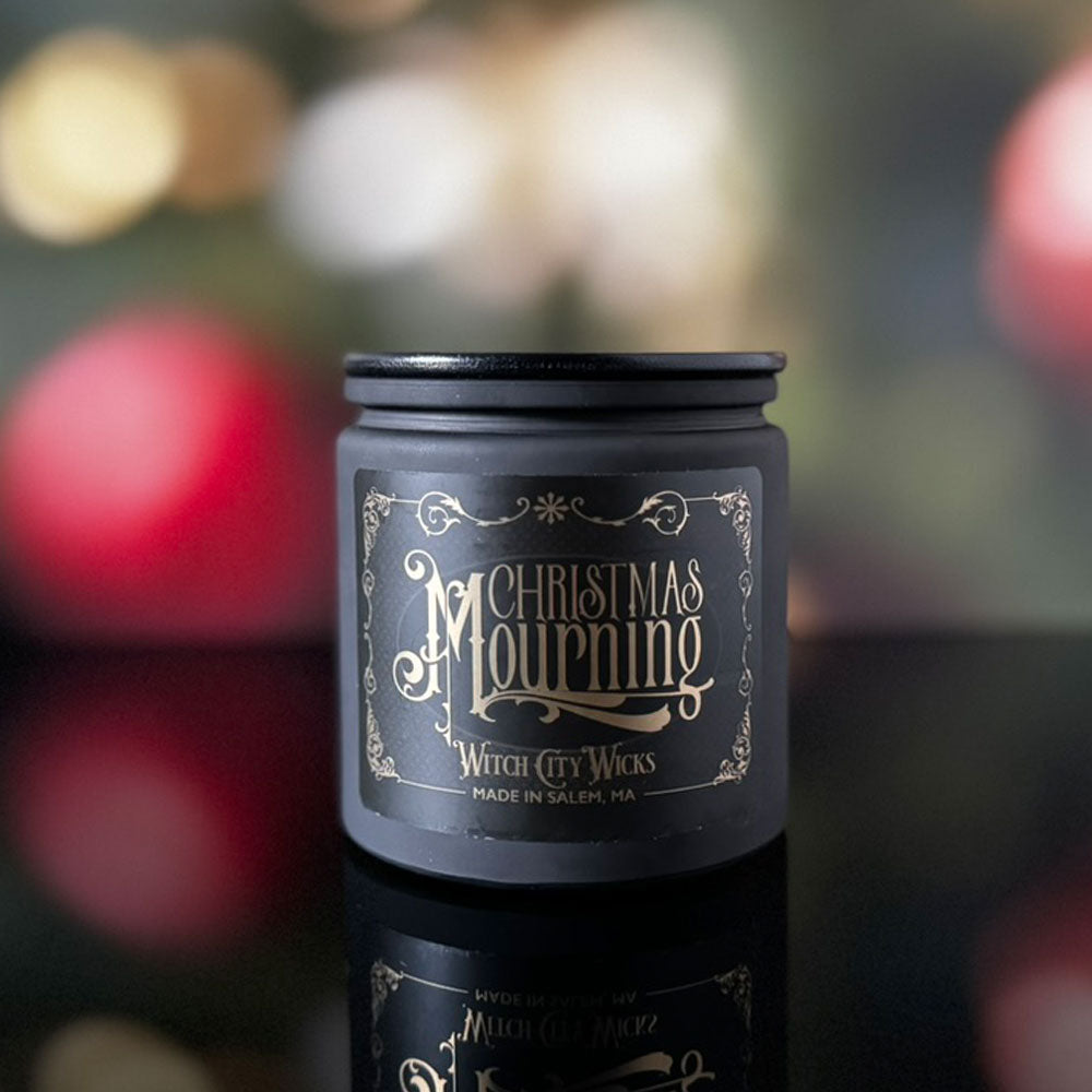Christmas Mourning jar candle
