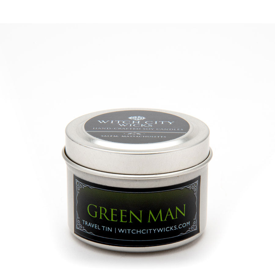 Green Man travel tin