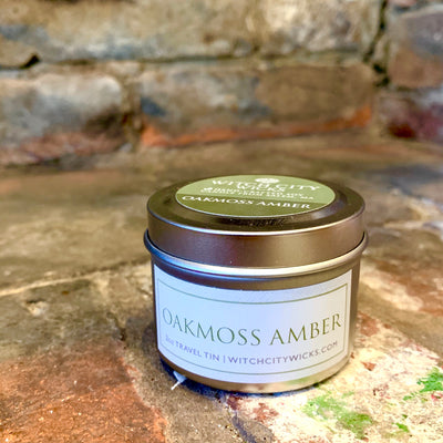Oakmoss Amber travel tin