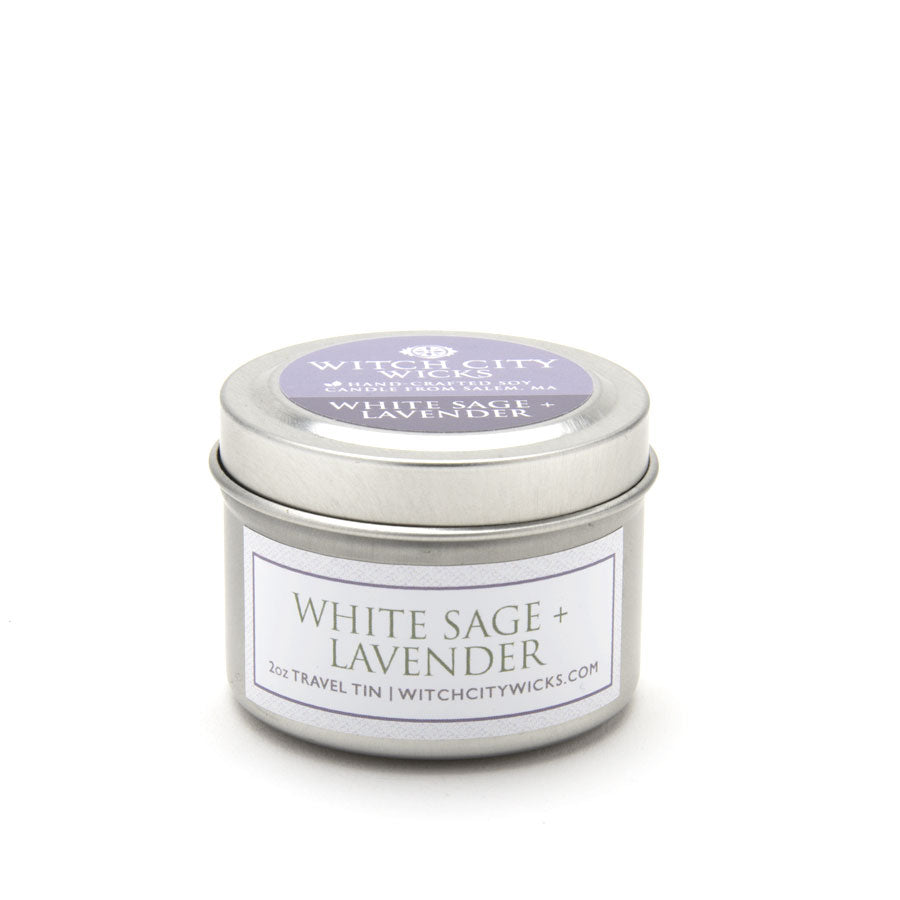 White Sage + Lavender travel tin