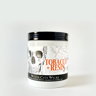 Tobacco + Resin jar candle