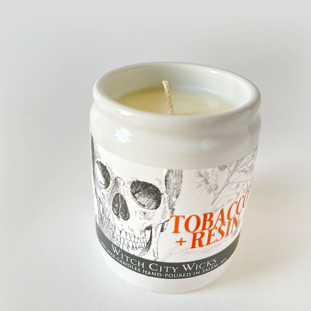 Tobacco + Resin jar candle